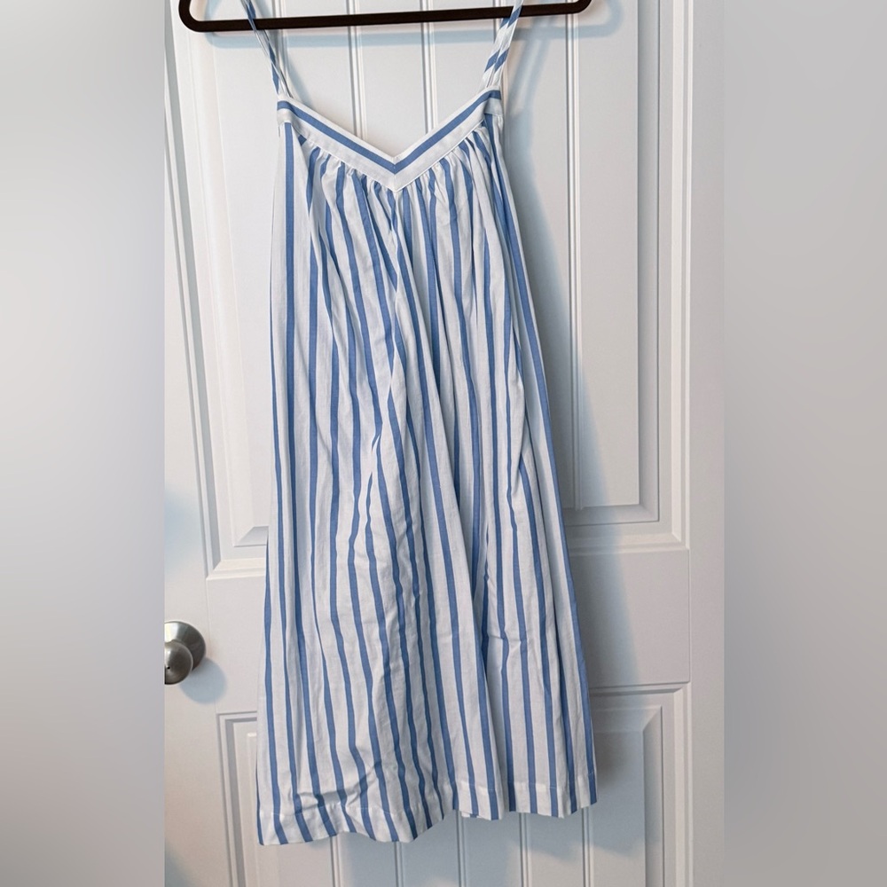 NWT Ava & Viv Blue and White Striped Women's Dress 1X